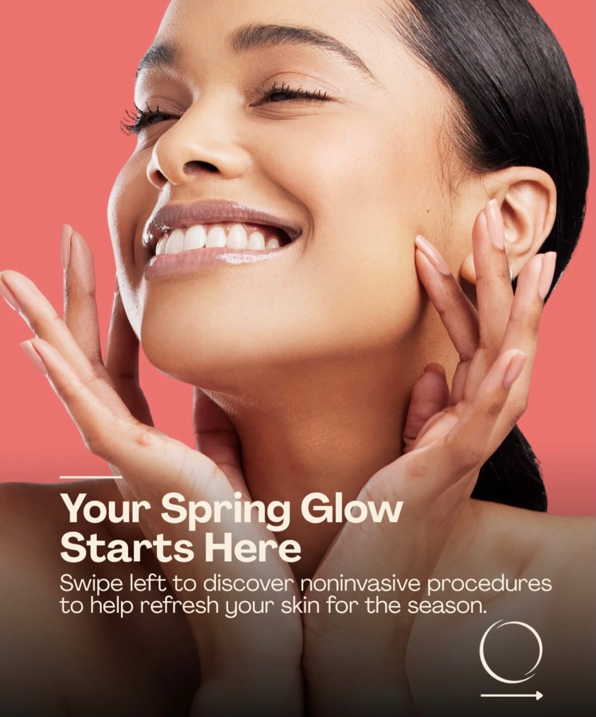 Glowing, natural skin in soft daylight