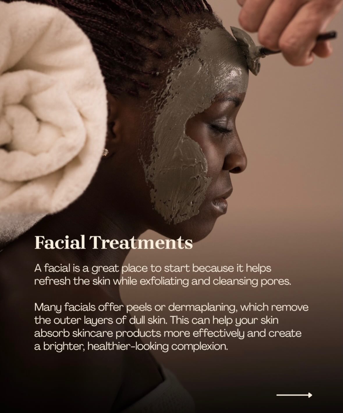 Glowing complexion after microneedling